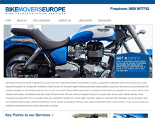 Tablet Screenshot of bikemoverseurope.com